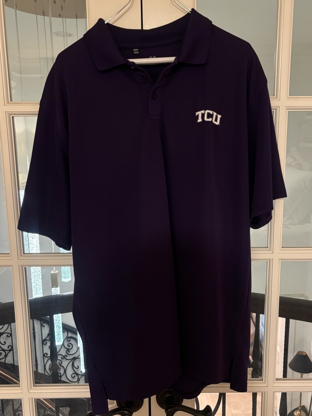 TCU Men's Purple Polo Shirt - Classic Collegiate Style
